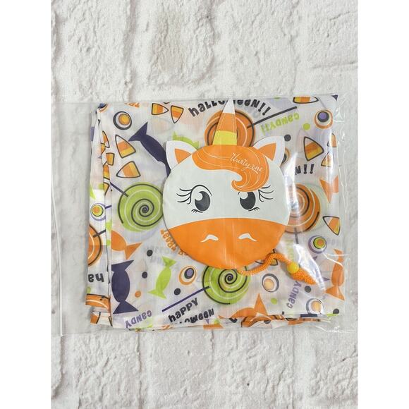 Thirty One (31) Candied Unicorn Halloween Trick Or Treat Fold Away Tote Bag - Picture 2 of 2